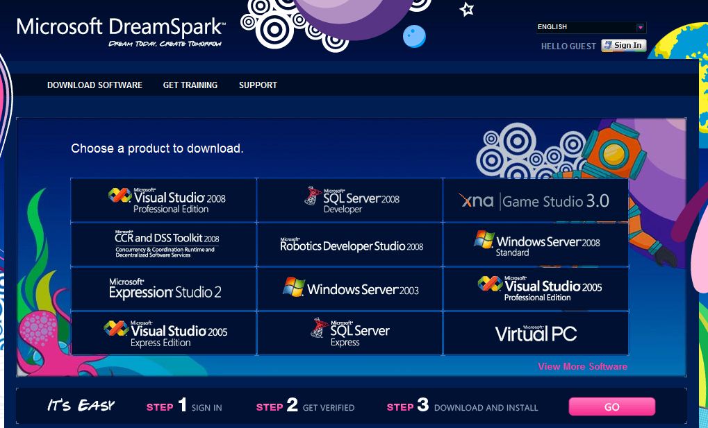 Free Software...DreamSpark...Part 2 - Blog: Alex (Microsoft